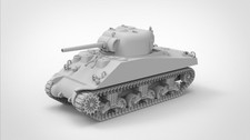 3D printed 1/72 US M4A2 Sherman Medium Tank 75mm medium tank