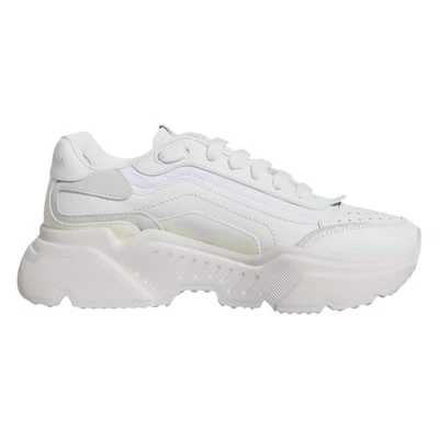 Chaussures DOLCE & GABBANA blanches Daymaster baskets basses L-39,5, R-39... - Photo 1/4