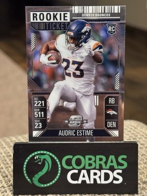 2024 PANINI CONTENDERS OPTIC ROOKIE TICKET AUDRIC ESTIME DENVER BRONCOS #60 RC