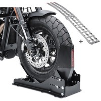 Set Motorradwippe + Auffahrrampe FüR Yamaha XVS 650 A Drag Star Classic SW11