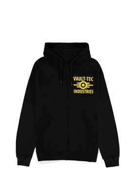 Fallout Kapuzenjacke Herren Vault Boy schwarz Fan-Merch, Gaming