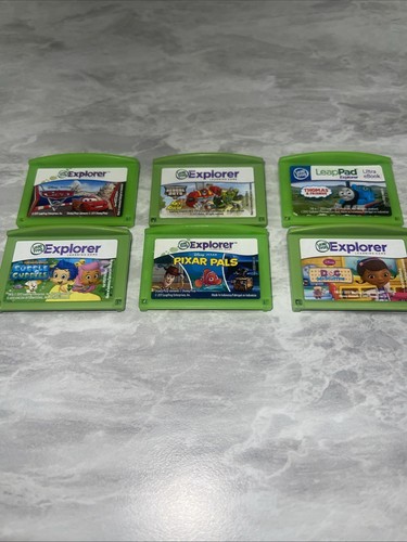 Leapster Explorer Leap Frog Leap Pad Lot of 6 Learning Game Cartridges