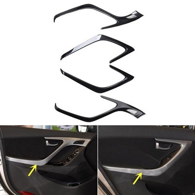 For Hyundai Elantra Avante 2012-2016 ABS Carbon Fiber Car Interior Trims Sticker