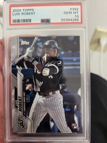2020 Topps Batting Luis Robert RC PSA 10 Chicago White Sox