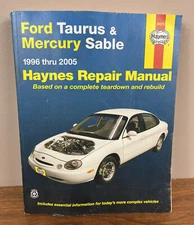 Repair Manual Haynes 36075 Ford Taurus Mercury Sable 1996-2005