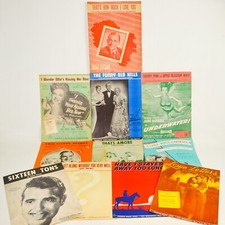Lot of 10 Vintage Sheet Music 1930s-1940s incl Cherry Pink More