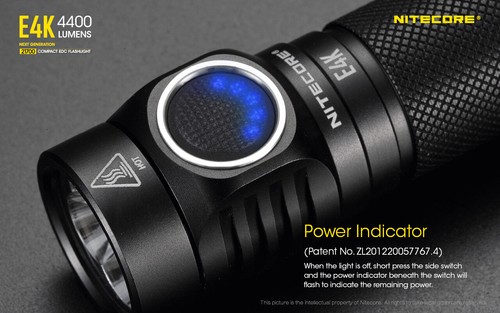 Linterna con batería NITECORE E4K 4400 lúmenes EDC - Imagen 8 de 11