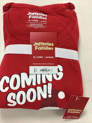 Women Christmas Pajamas Size XL Long Santa Coming Jammies For Your Families - Picture 5 of 11