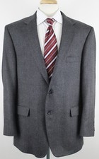 Stafford Essentials Mens 2 Button Sport Coat Blazer Gray Black Color Birdseye