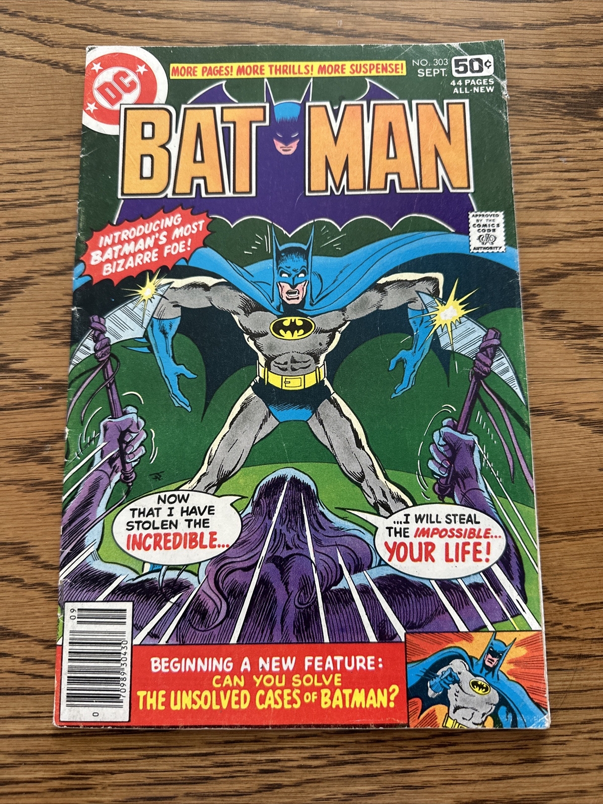 Batman #303 (DC Comics 1978) 1st App Dodo Man! Jim Aparo Cover FN/VG