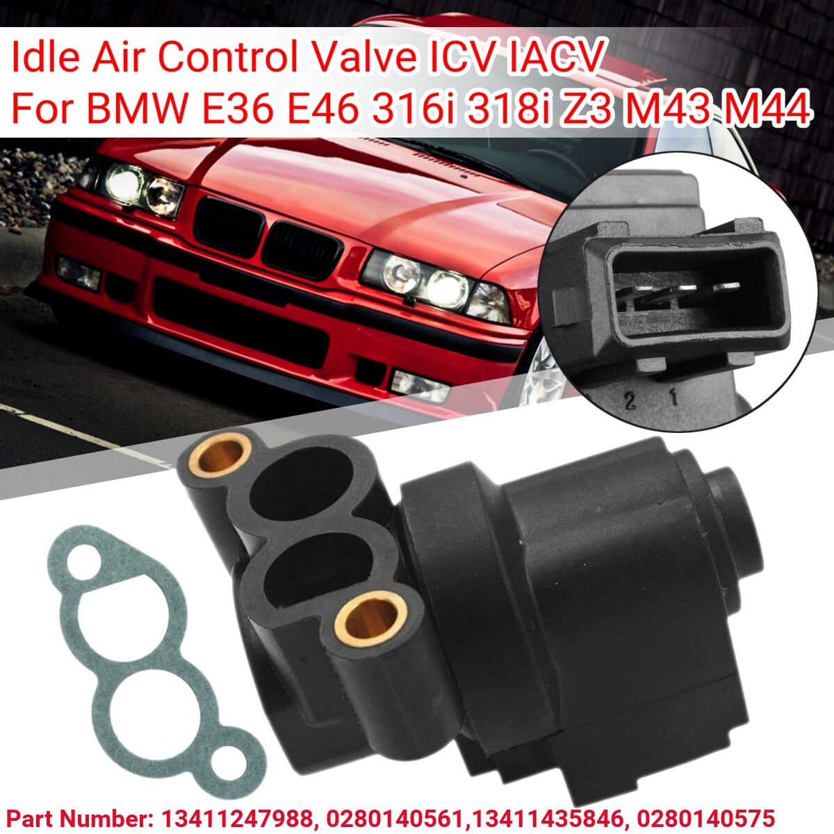 Idle Control Valve Air Hose For BMW E36 323i 323is 328i M3 Z3 – Direct Fit