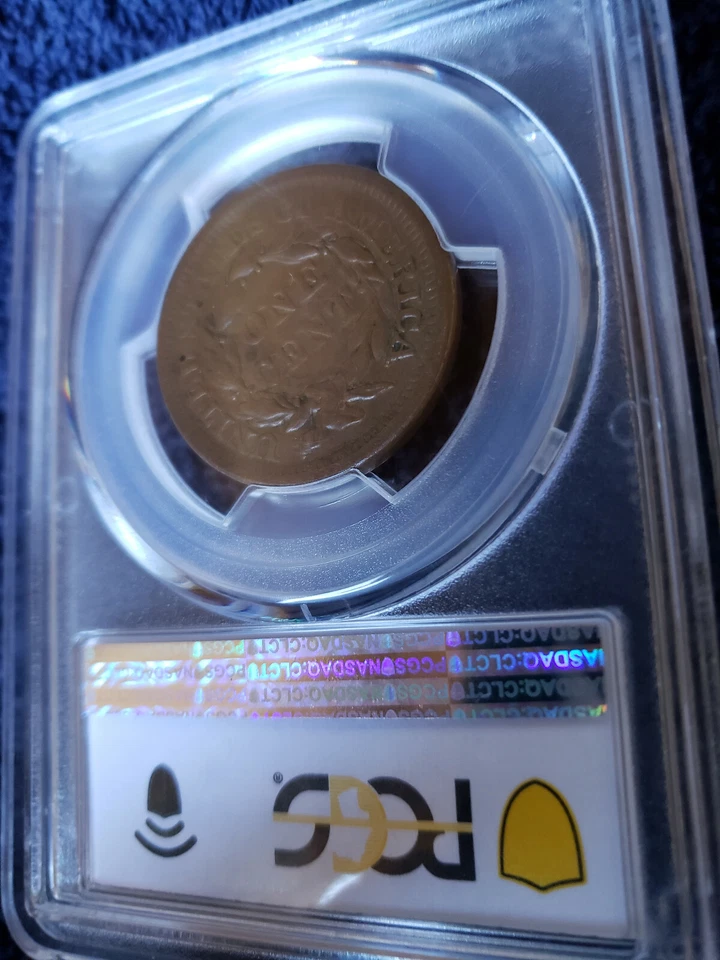 1857 Large Cent, small date, PCGS VF 35 - Image 2 of 2