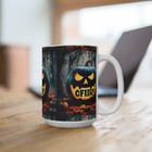 Halloween Scary Pumpkin Mug 15oz