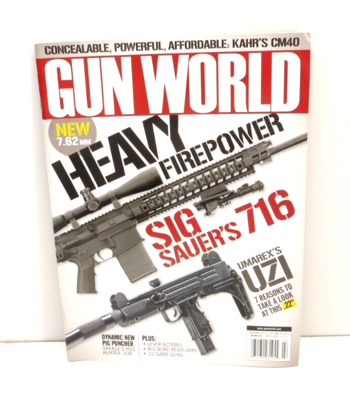 Gun World Magazine February 2013 Sig Sauer 716 Umarex Uzi Savage