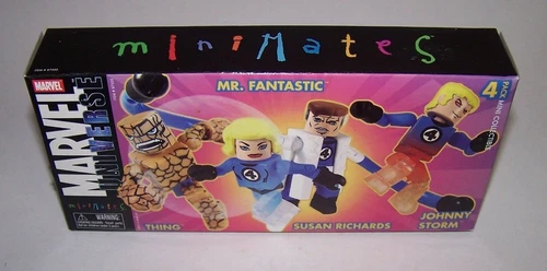 Marvel Universe Fantastic Four Minimates paquete de 4 Diamond Select 2005