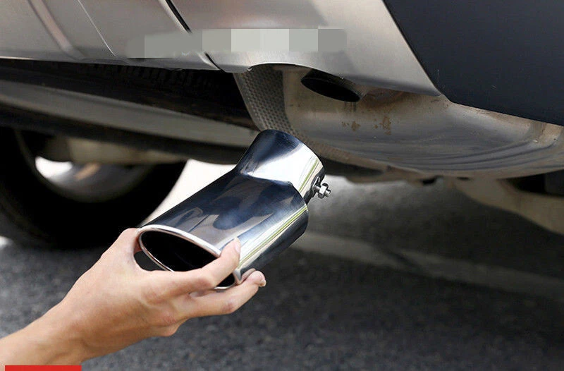 Puntas de tubo de escape trasero de acero para Land Rover LR4 Discovery 4 2010-2016 2 piezas Foto 2 de 4