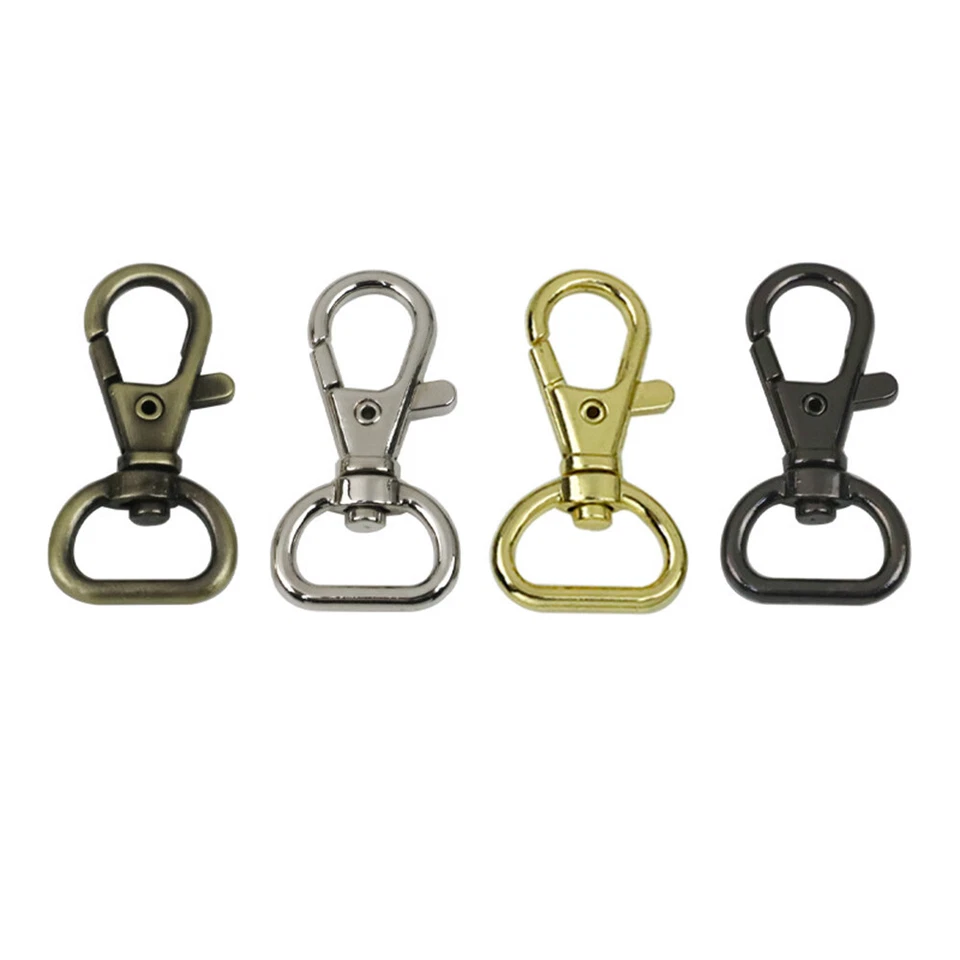 Lobster Swivel Clasps Clips Bag Key Ring Hook Findings Keychain Split Keyring - Image 3 of 4