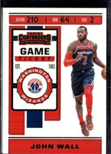 2019-20 Panini Contenders #47 John Wall Game Ticket Green Washington Wizards