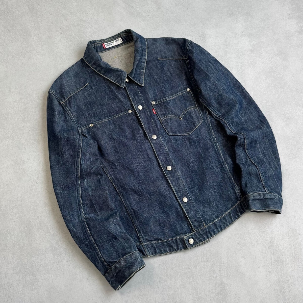 '00年 Levi's 70100-05 エンジニアドジャケット Sサイズ VINTAGE 2000s LEVI'S ENGINEERED 70100 0835 DENIM TRUCKER JACKET
