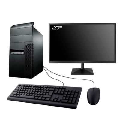 PC avec Écran Lenovo ThinkCentre M90 SFF i3 19 8Go RAM 240Go SSD Linux