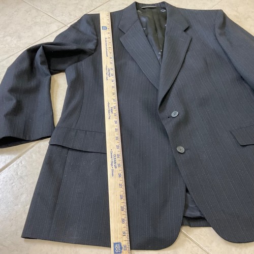 Christian Dior Monsieur Mens Sport Coat Jacket Blazer Estimated 44 L Wool Blue - Picture 14 of 16