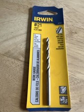 Irwin 81121 #21 High Speed Steel Wire Gauge General Purpose Drill Bit 3-1/4 in.