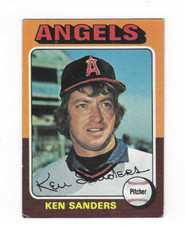 1975 TOPPS KEN SANDERS #366 CALIFORNIA ANGELS