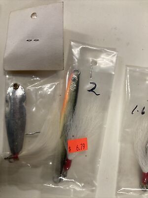 STRIPER Lures Lot Of 4 Assorted Casting Spoon Lures 1-2oz.New