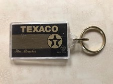 Vintage TEXACO STAR MEMBER Keychain/Keybob