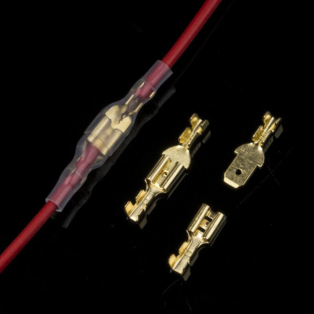 900-teiliges Flachstecker-Set – Kabelschuhe Sortiment, Quetschverbinder & Hülsen
