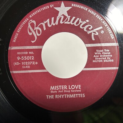 THE RHYTHMETTES Mister Love / Mind Reader (1957) BRUNSWICK 9-55012