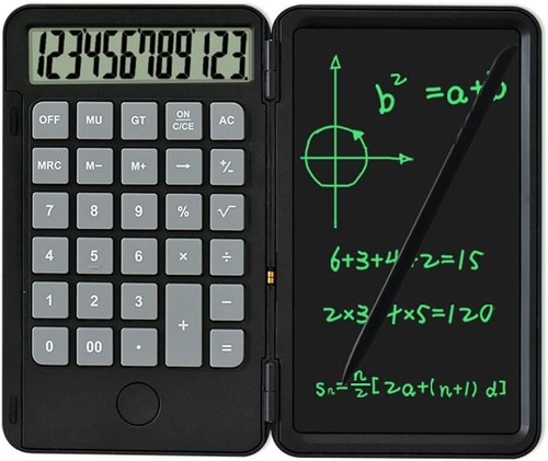 Rechargeable Portable Calculator with Writing Pad 6.5 Inch Erasable LCD Tablet - Picture 10 of 11