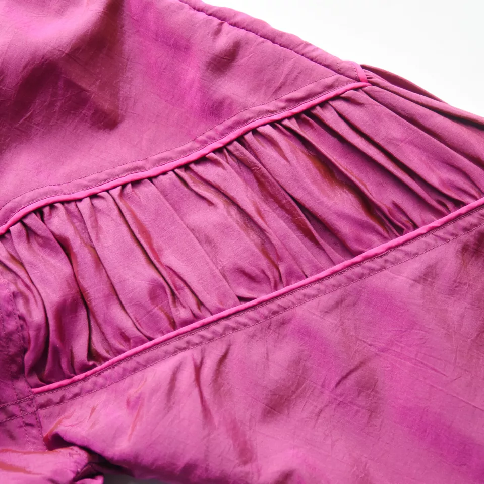 Chaqueta cortavientos Puma vintage rosa iridiscente magenta usada en excelente estado pequeña años 80 90 Foto 4 de 4