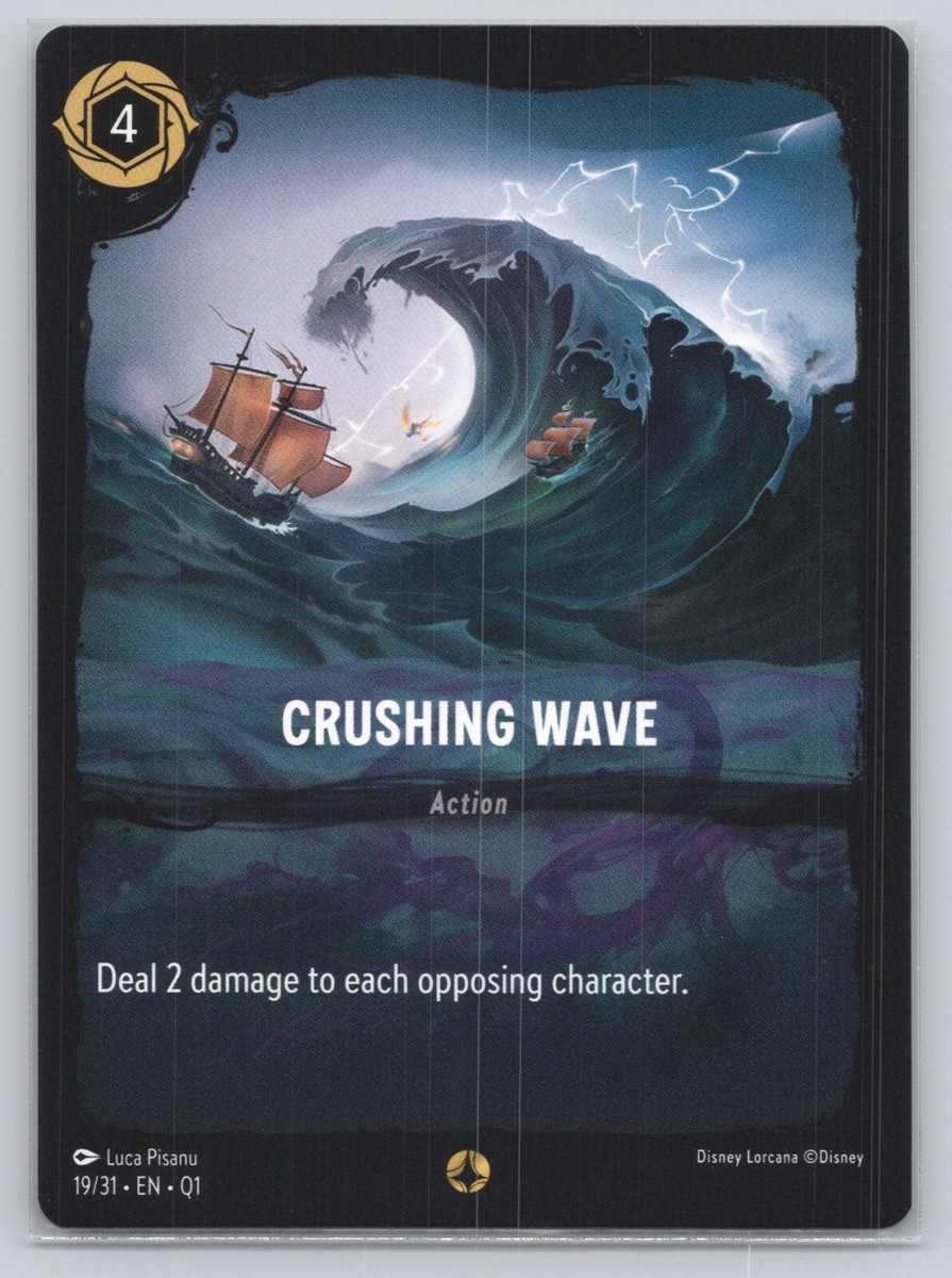 Disney Lorcana - Crushing Wave 19/31 Illumineer's Quest -z245 | eBay