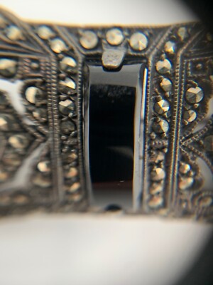 Broche Ancienne Ajourée En Argent 925/1000 Avec Marcassites - Poids 8 Grammes