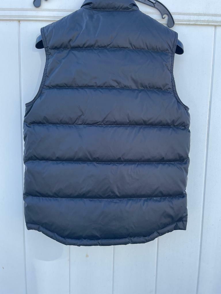  | Fitted Puffer Gilet-BACK-S①-9 Black Drawstring Waist Puffer Gilet – AX Paris