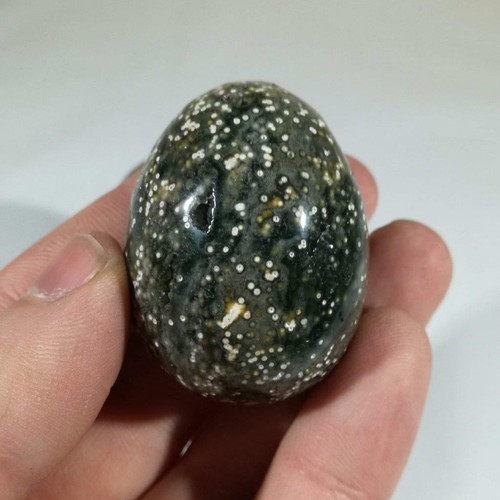 40mm Crystal Gemstone Egg, Howlite, Obsidian, Lepidolite, Rose Quartz With Stand - Picture 58 of 106