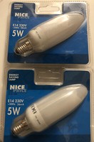 Nice Price 3908 Energiesparlampe Kerze 5W Esl E14 Warmweiss 230V
