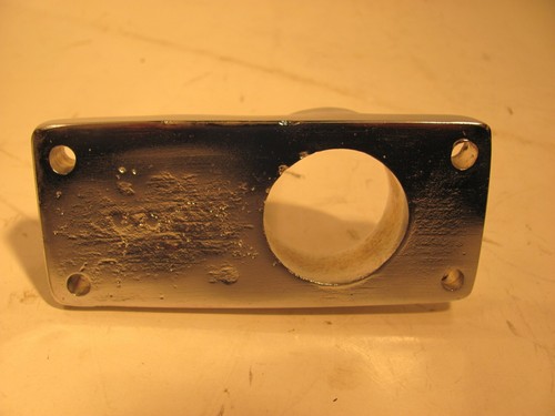 VINTAGE CAST BRONZE CHROME ANCHOR CHAIN STOP - Bild 3 von 3