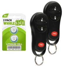 2 Replacement For 2001 2002 2003 2004 Dodge Dakota Key Fob Remote