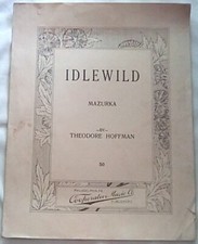 Idlewild Mazurka by Theodore Hoffman 1919, Sheet Music 