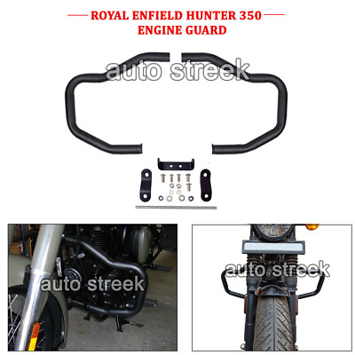 Fit For Royal Enfield Hunter 350 Engine Crash Guard Assembly Black