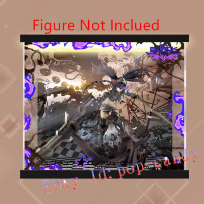Acrylic Display Box Case LED Light For GSC BLACK ROCK SHOOTER IBRS Figure Toy
