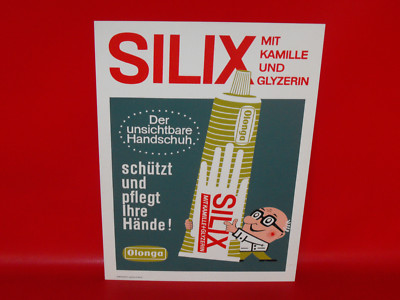 DDR Reklame Werbung Kunststoff Olanga SILIX der unsichtbare Handschuh