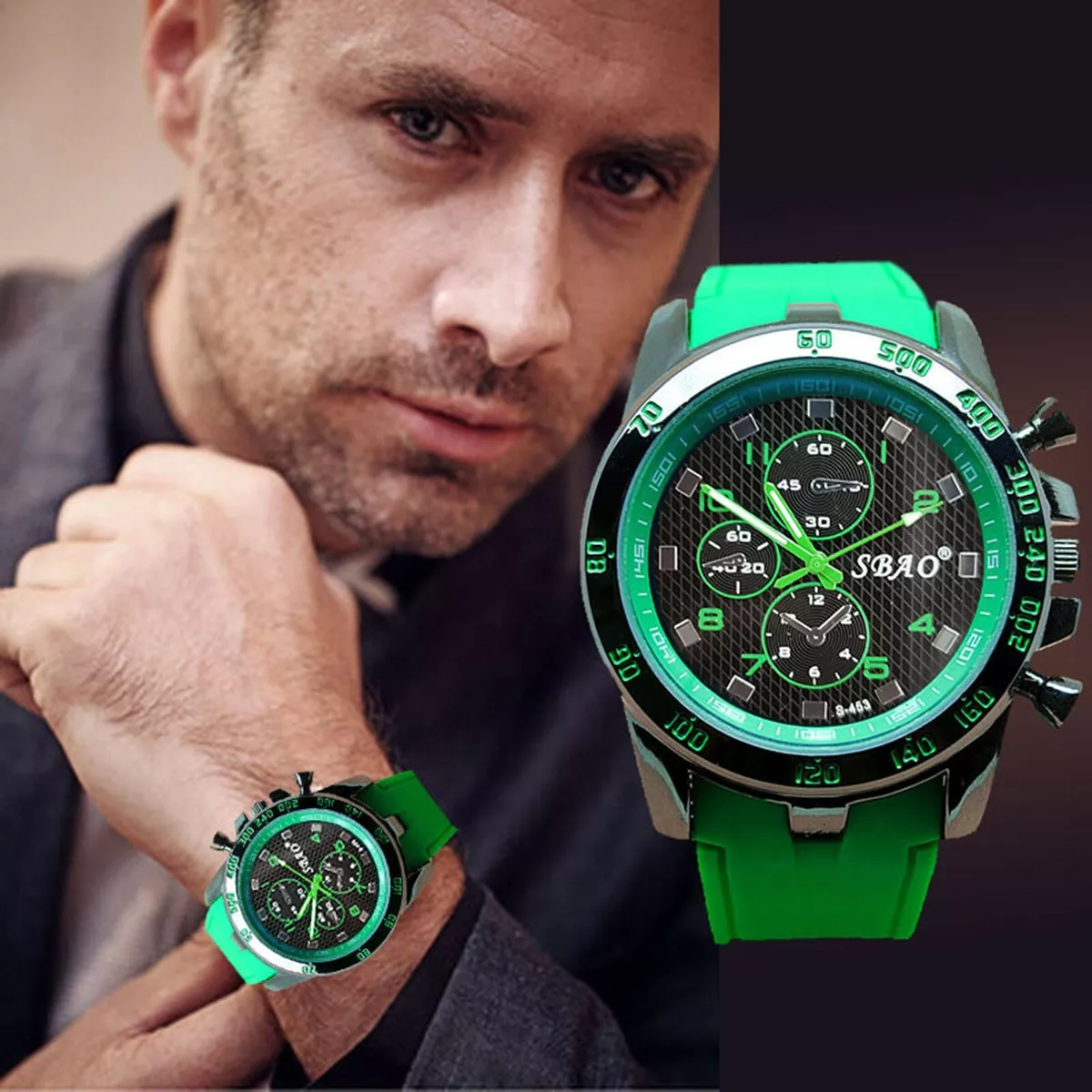 2016 Stainless Steel Luxury Sport Analog Quartz Modern Men Fashion