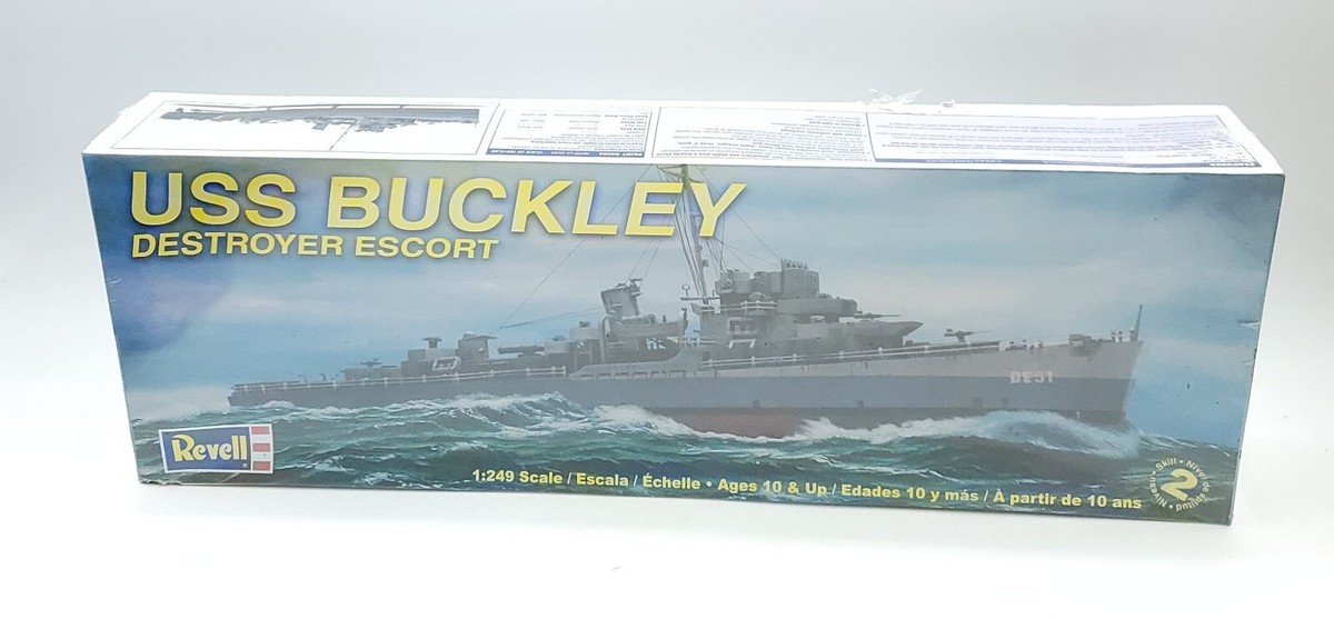 Revell #85-3013 USS Buckley Destroyer Escort 1:249 Scale Model