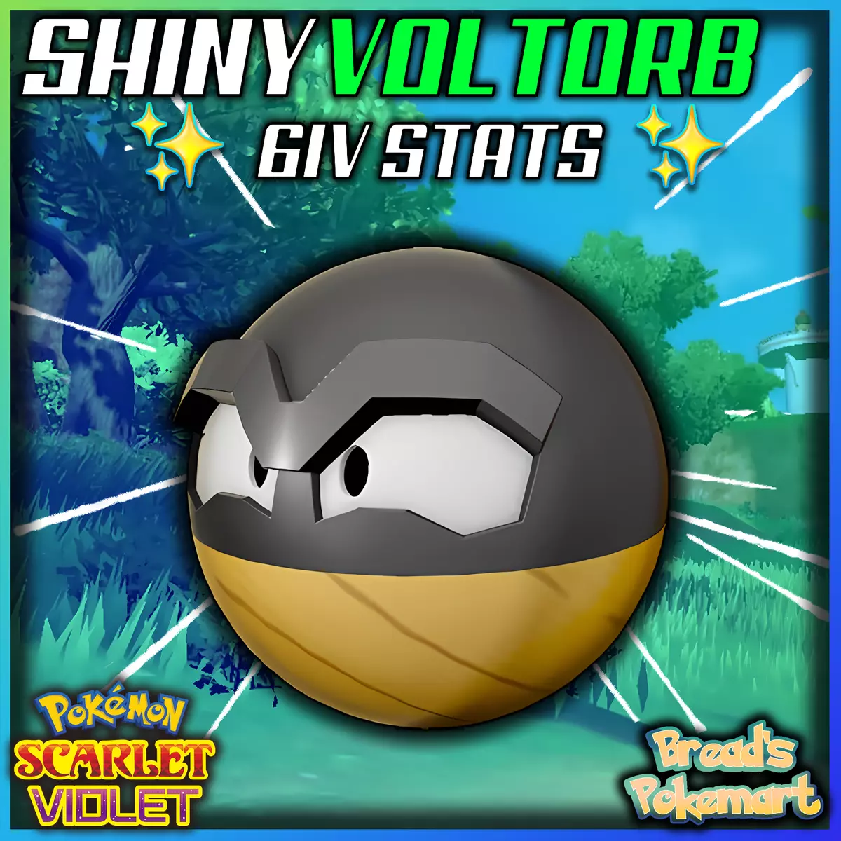 ✨Voltorb Hisui Shiny 6IV✨ Pokemon Scarlet & Violet 🚀Fast