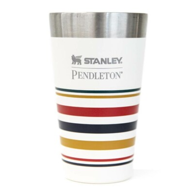 STANLEY×PENDLETON Stacking Vacuum Pint Glass 0.47L 2 Types Set