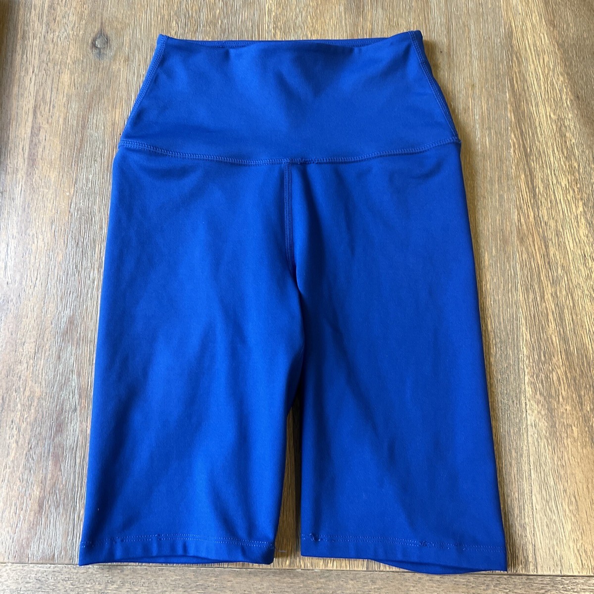 Carbon38 High Rise Compression Woman’s XS Biker Shorts Royal Blue