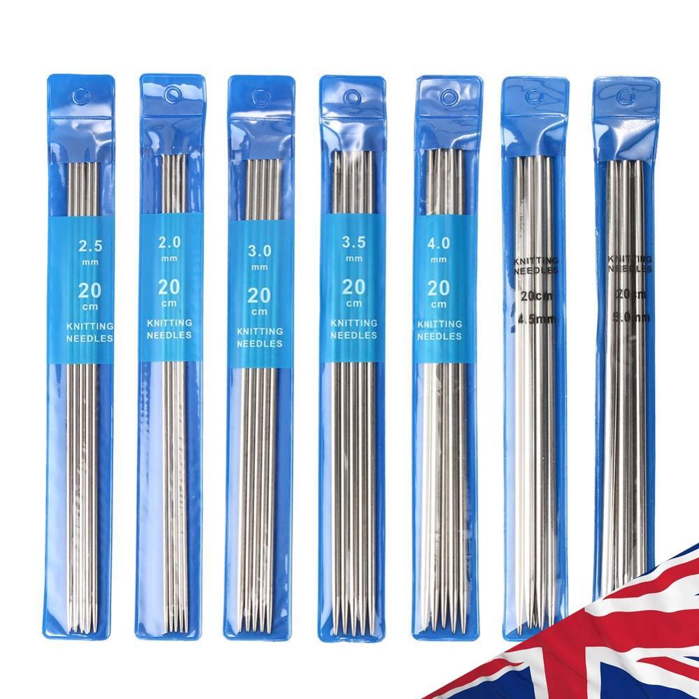 35pcs Knitting Needle Double Pointed Crochet Hook Handmade Portable